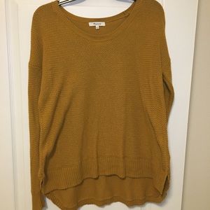Madewell mustard yellow sweater